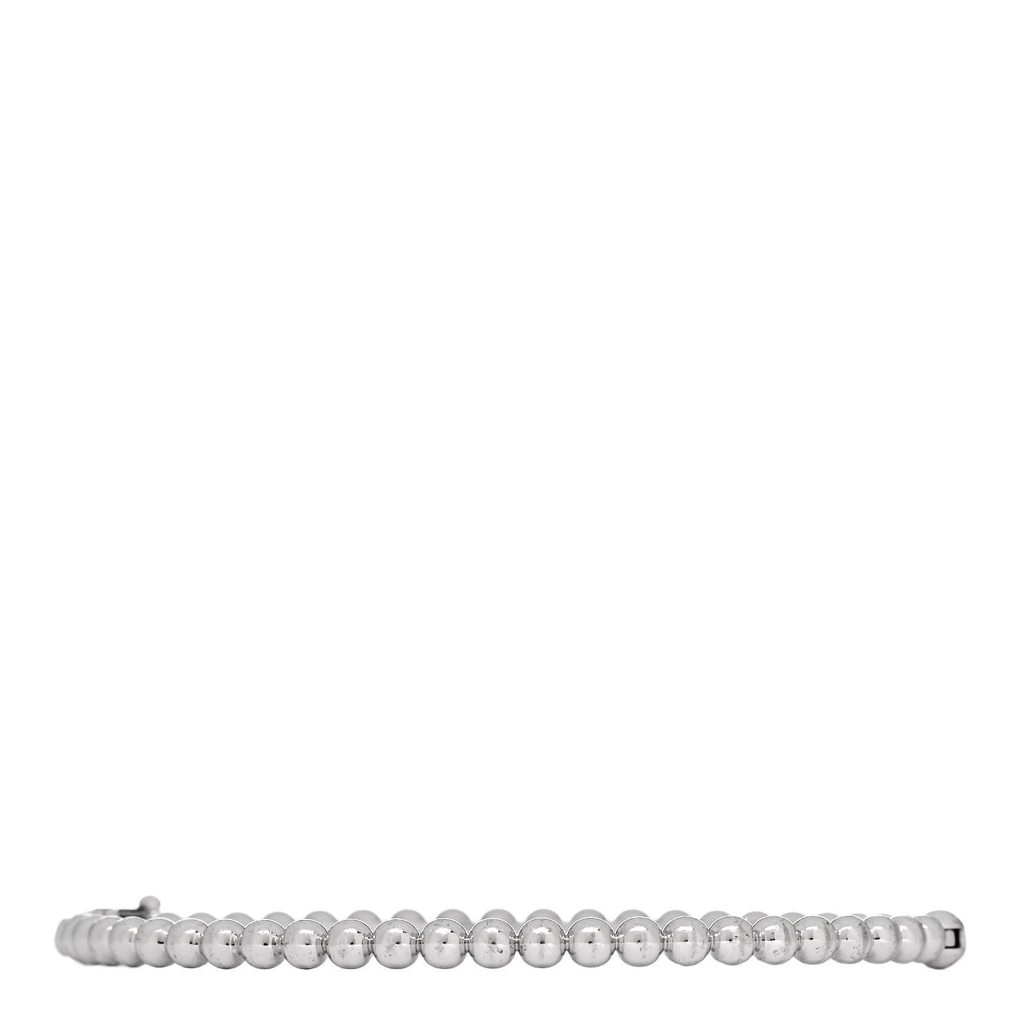 18K White Gold Perlee Pearls of Gold Bracelet S