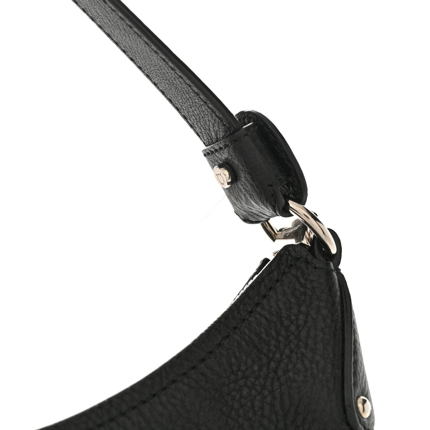 Calfskin Fanisa Gancini Hobo Black