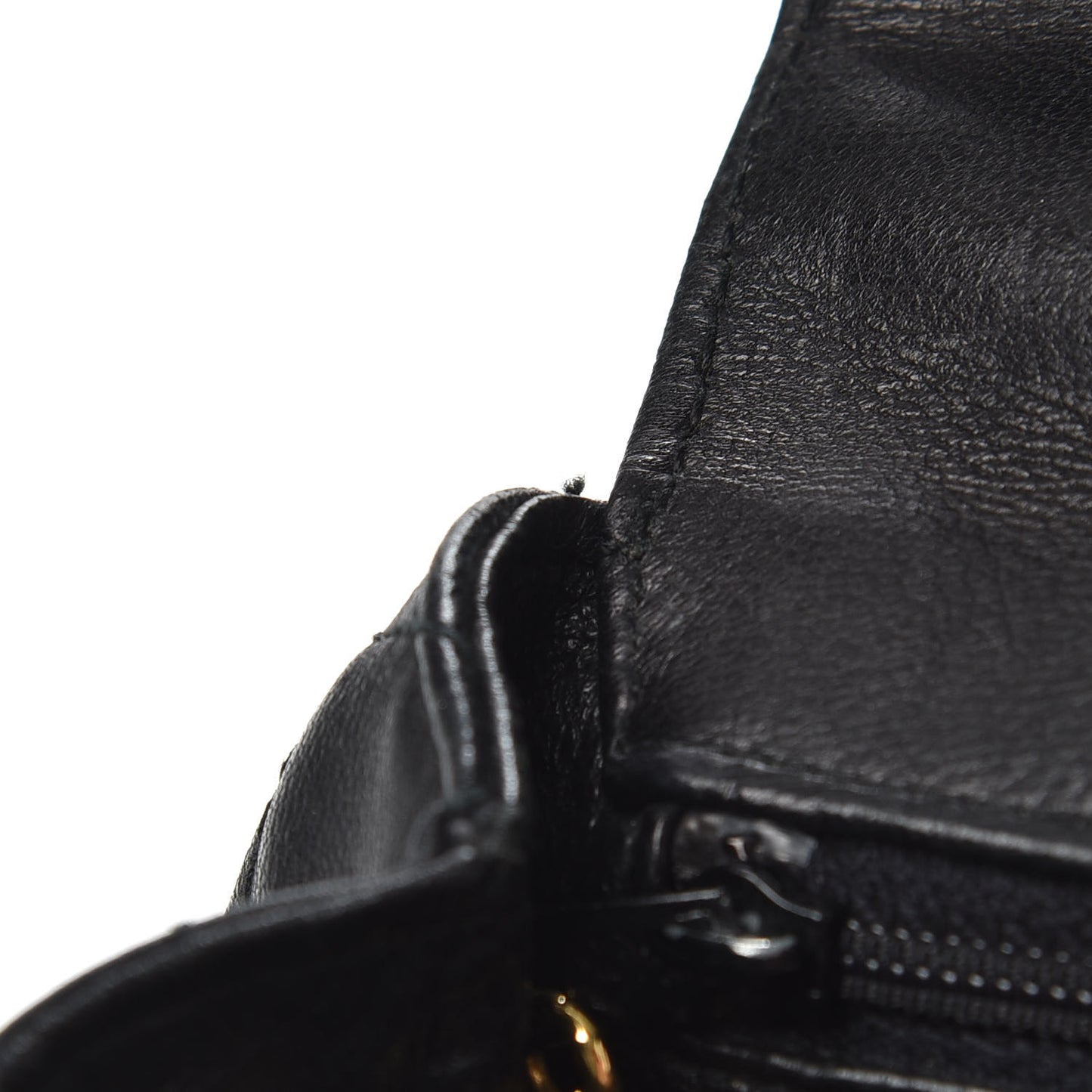 Lambskin Quilted 4 Chain Mini Flap Black