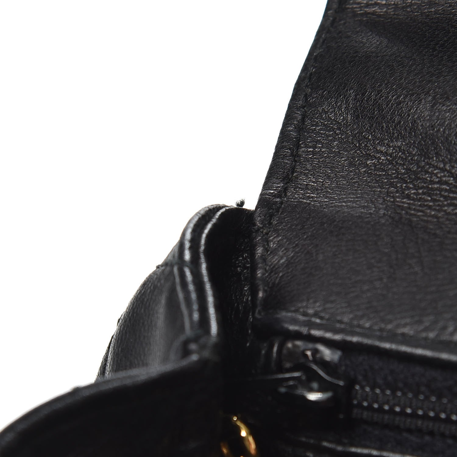 Chanel Lambskin Quilted 4 Chain Mini Flap Black 13 of 13
