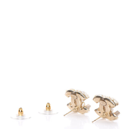 Chanel Pearl CC Earrings Light Gold 3 of 10