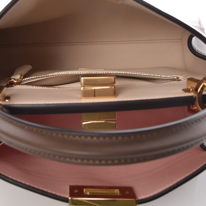 Fendi Vitello Tahiti Burro Bi-Color Medium Peekaboo Iconic Essentially Satchel Maya Camelia Confetto 8 of 15