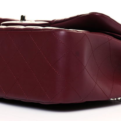 Chanel Lambskin Quilted Jumbo Double Flap Burgundy 10 of 15