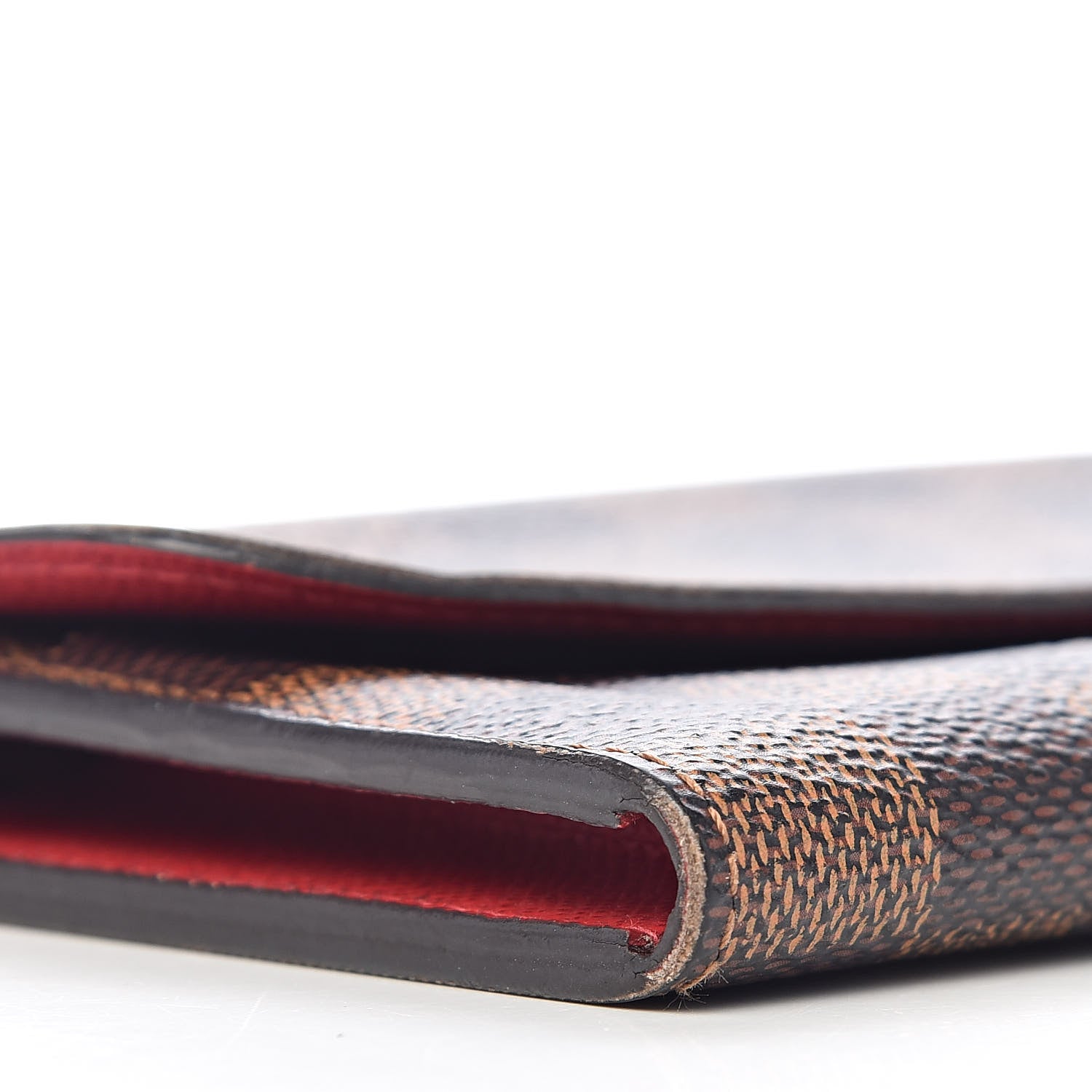 Louis Vuitton Damier Ebene Emilie Wallet Red 10 of 11