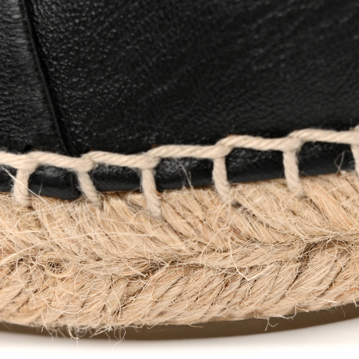 Lambskin CC Espadrilles 36 Black
