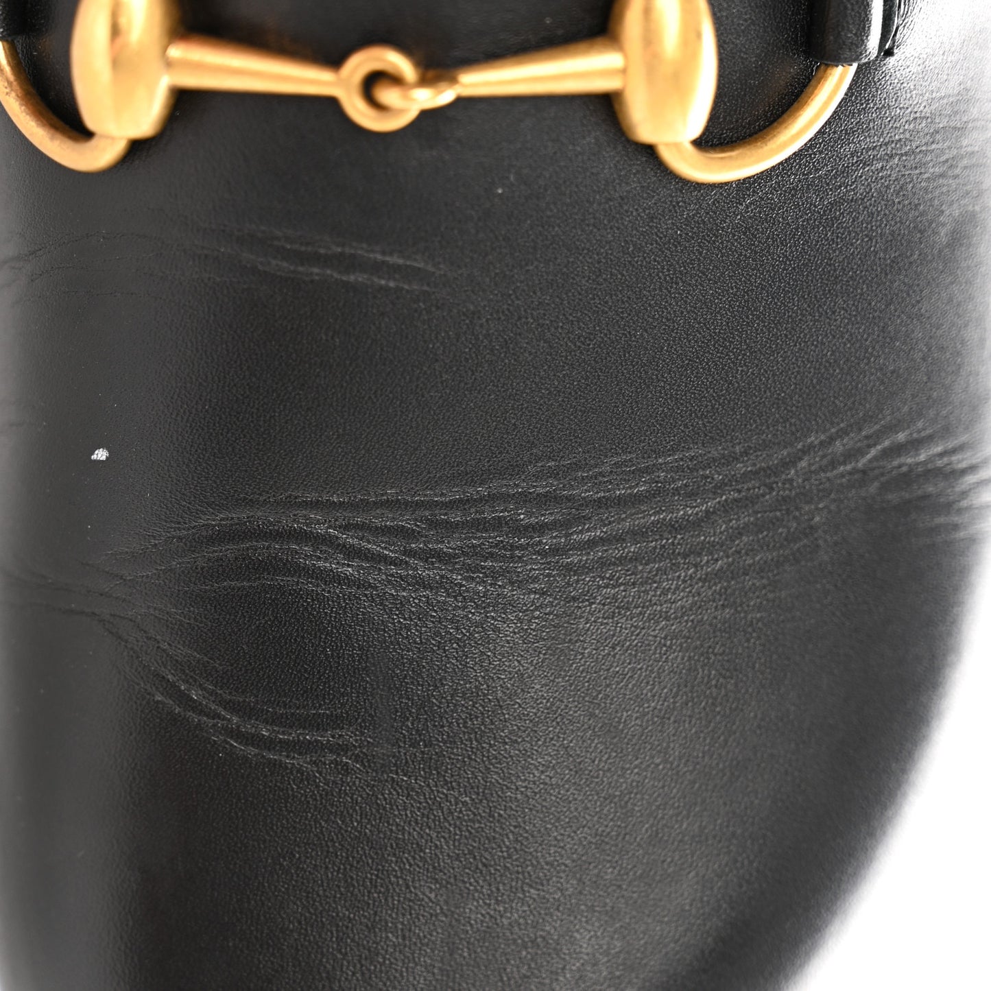 Jakarta Calfskin Womens Horsebit Slippers 36 Black