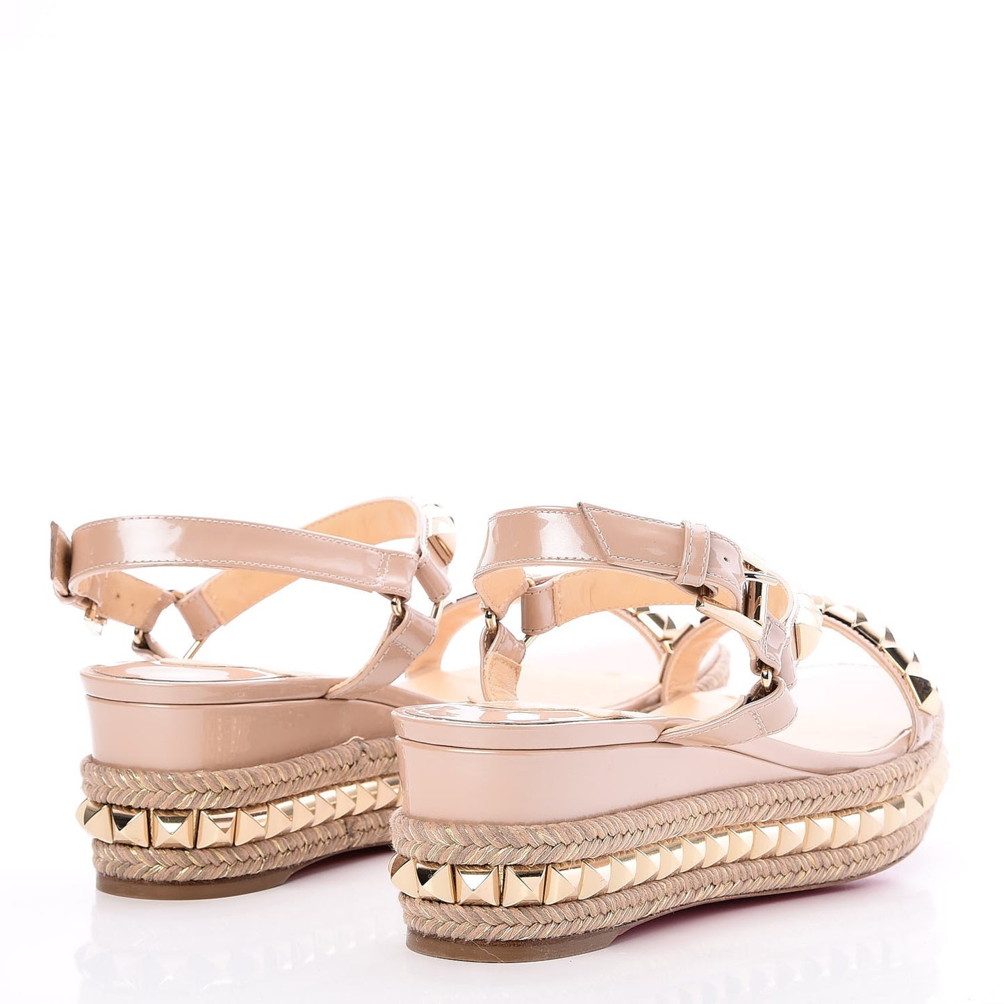 Patent Cataclou 60 Platform Sandals 40 Nude