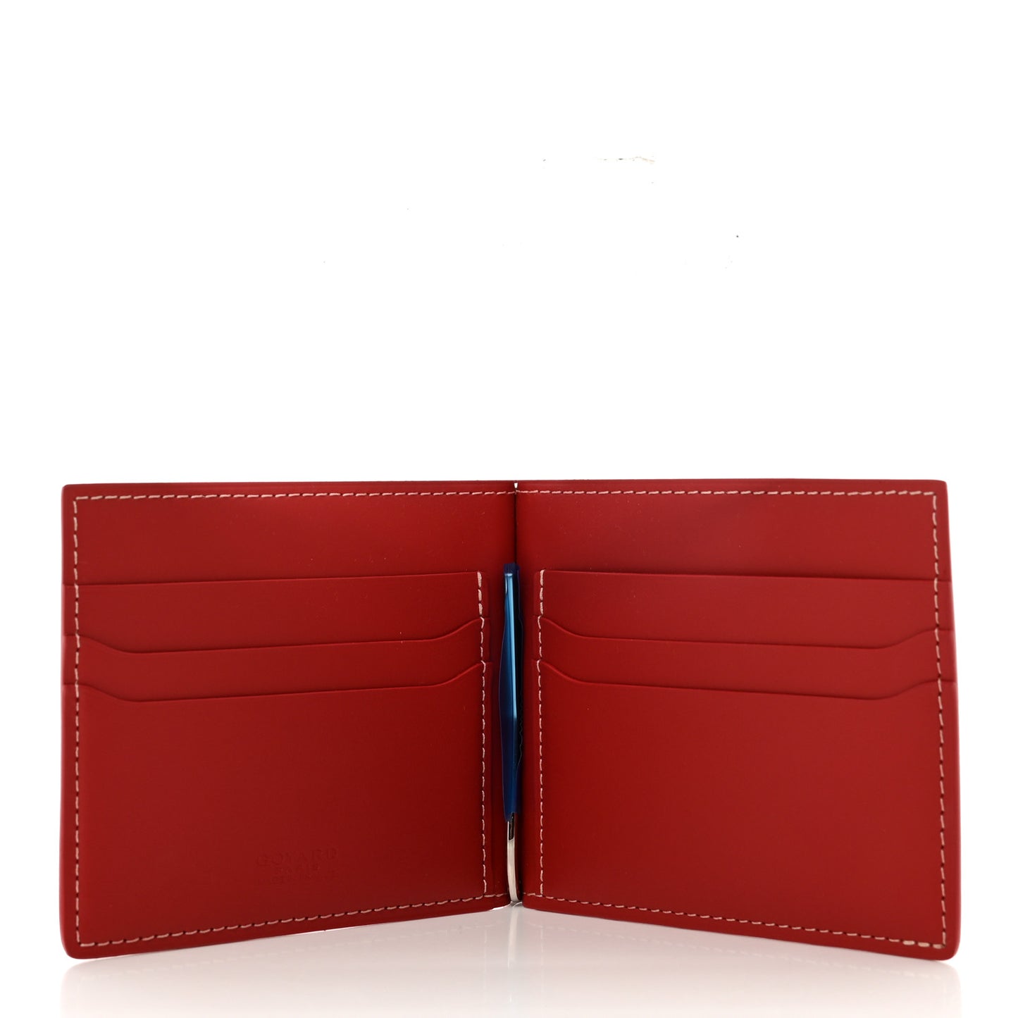 Goyardine Saint Thomas Bill Fold Wallet Red