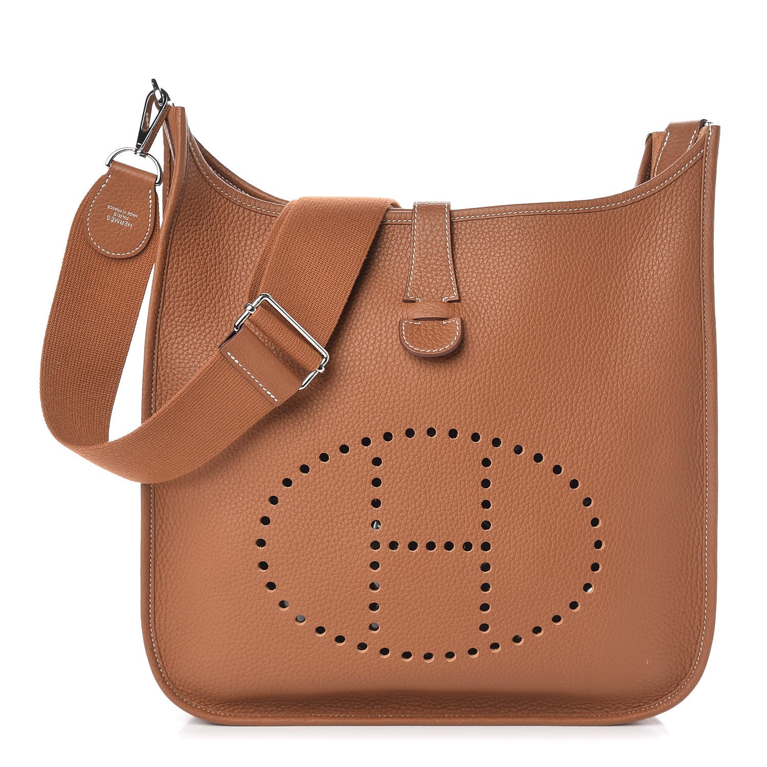 Hermes Taurillon Clemence Evelyne III GM Gold 1 of 10