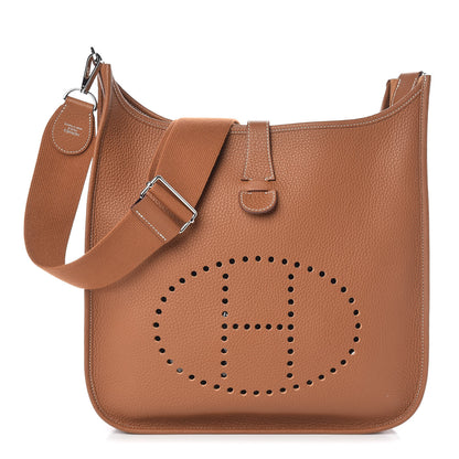 Hermes Taurillon Clemence Evelyne III GM Gold 1 of 10