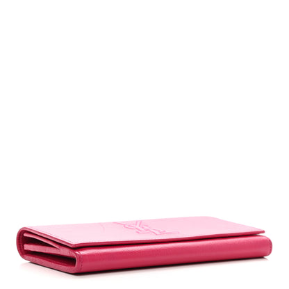 Saint Laurent Goatskin Belle De Jour Flap Wallet Fuchsia 4 of 7