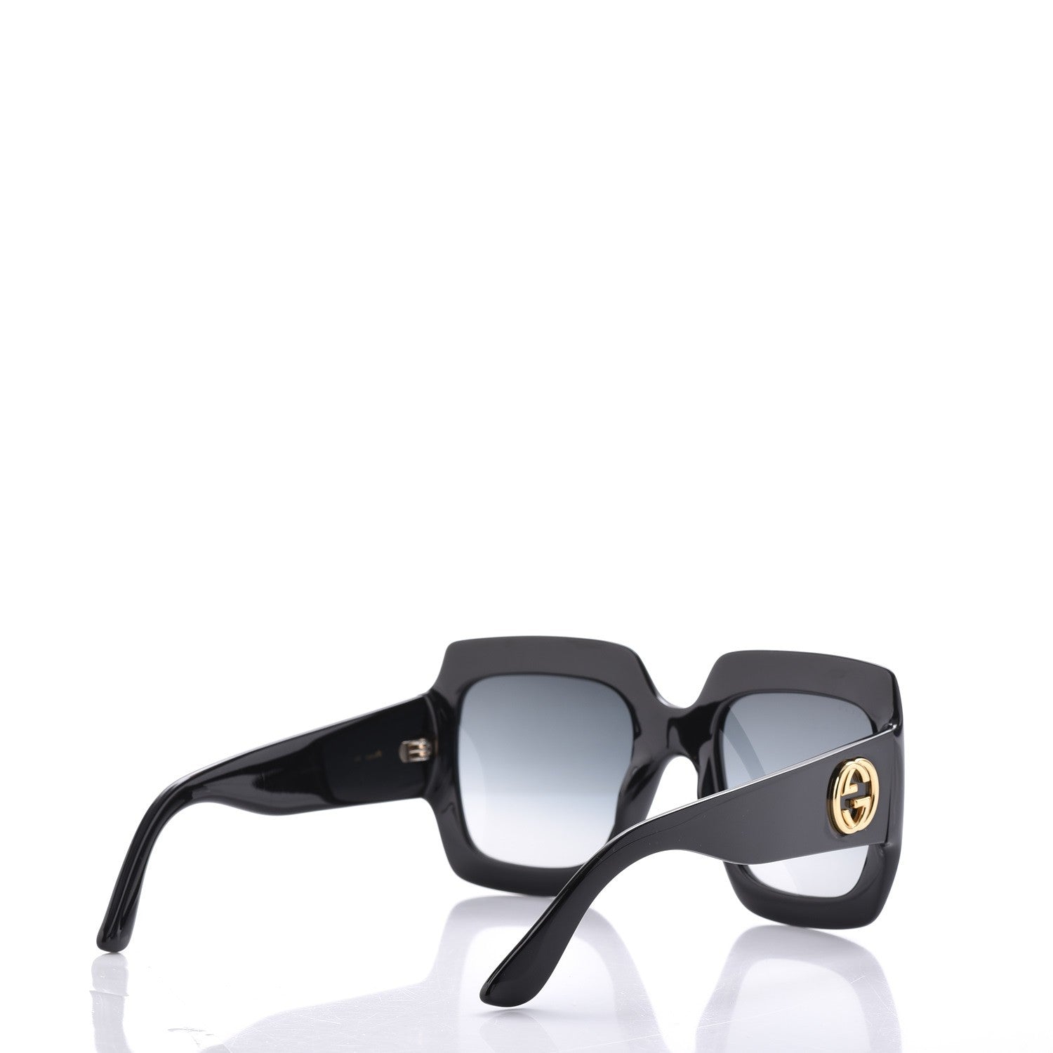 Gucci Acetate Square Frame Sunglasses GG0053S Black 4 of 8