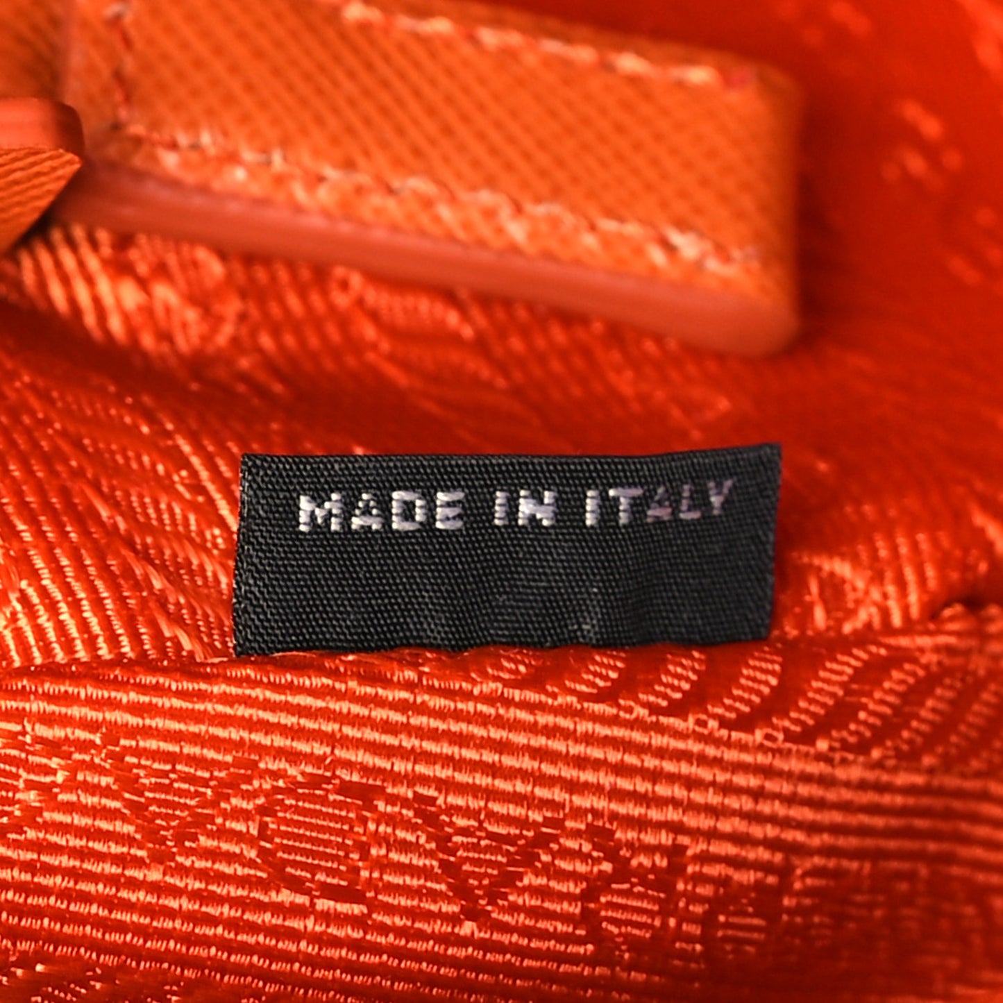 Tessuto Nylon Saffiano Messenger Bag Papaya