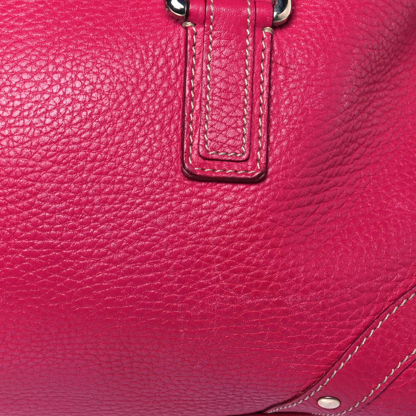 Grainy Calfskin Shoulder Bag Pink