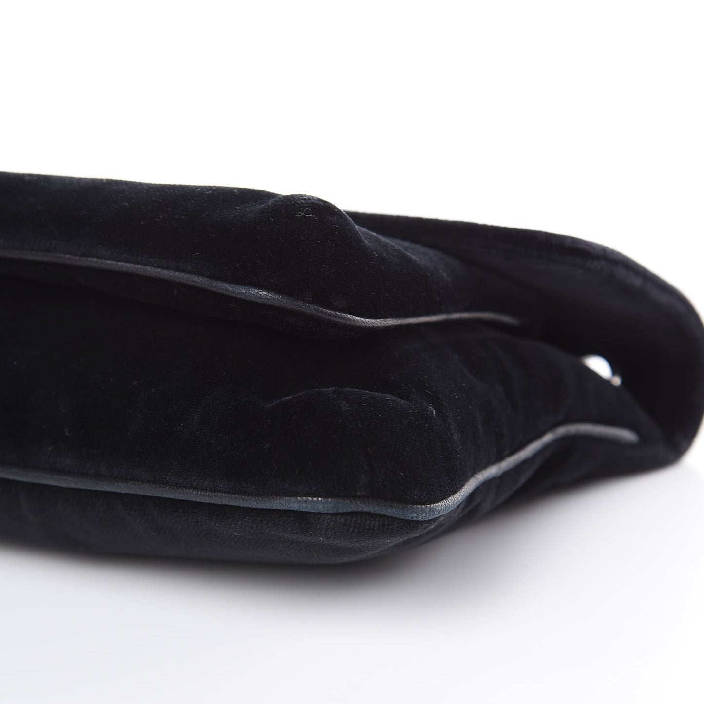 Velvet Small Mademoiselle Flap Black