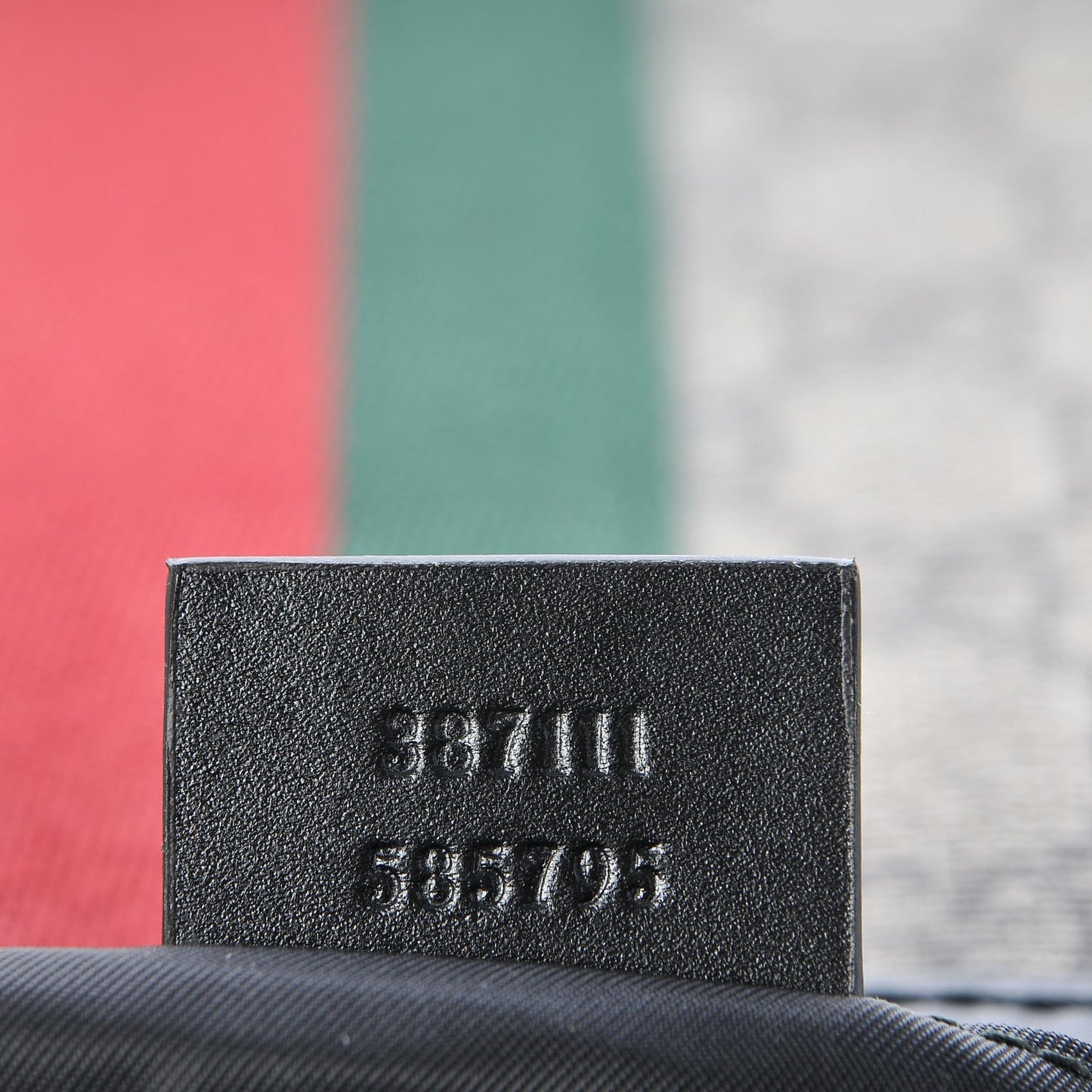 GG Supreme Monogram Web Messenger Bag Black