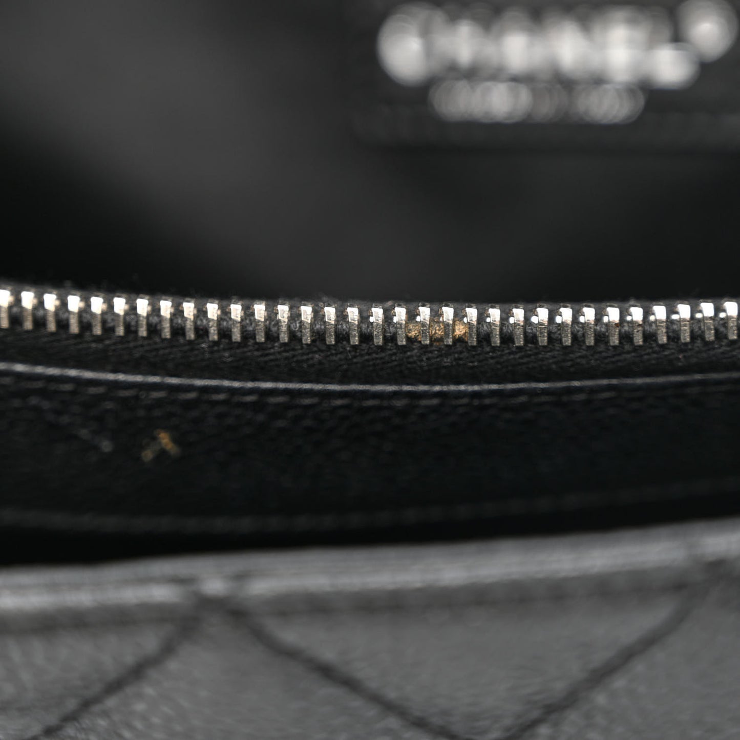 Caviar Quilted Grand Shopping Tote GST Black