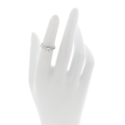 Harry Winston Platinum Diamond .50ct HW Logo Engagement Ring 48 4.5 2 of 5