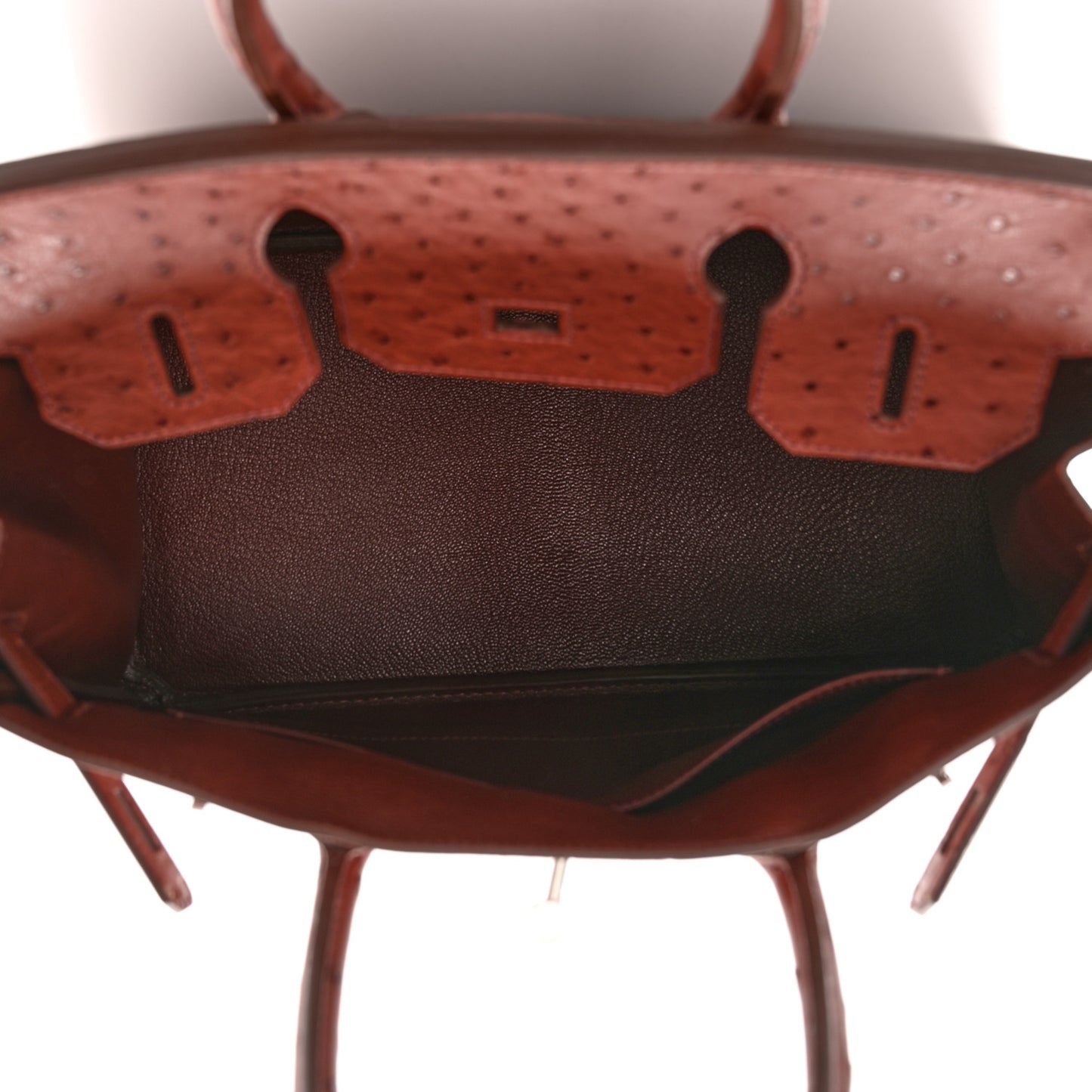 Ostrich Birkin 30 Brique