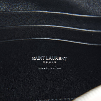Saint Laurent Grain De Poudre Matelasse Monogram Mini Lou Camera Bag Marble Pink 5 of 9