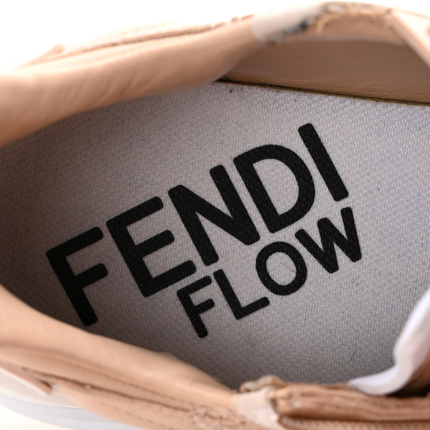 Vitello Fendi Flow Low Top Sneakers 40 Poudre