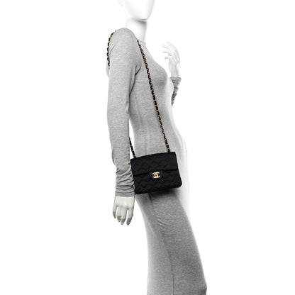 Chanel Satin Quilted Mini Square Flap Black 2 of 16