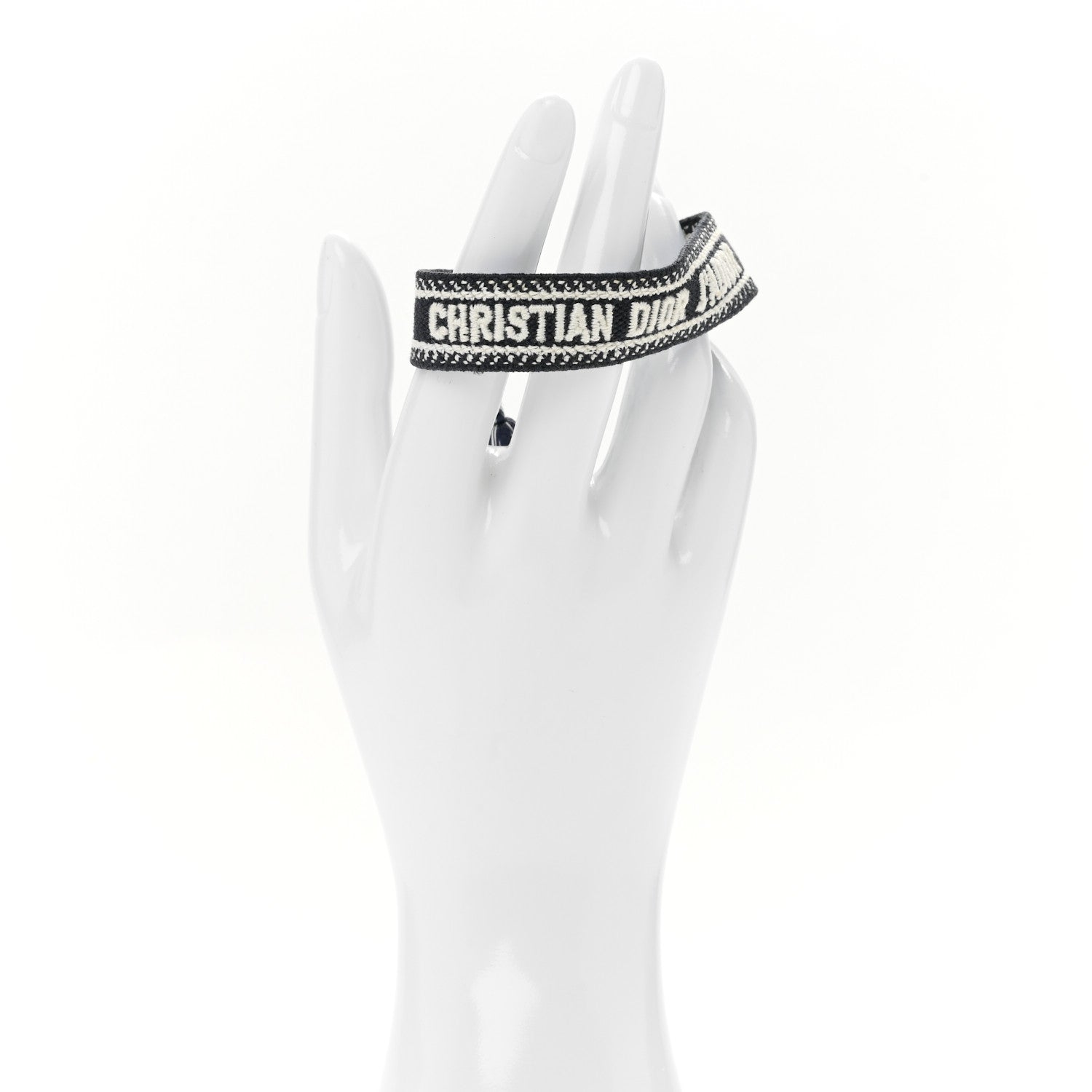 Christian Dior Woven Cotton J'Adior Friendship Bracelet Navy 2 of 3