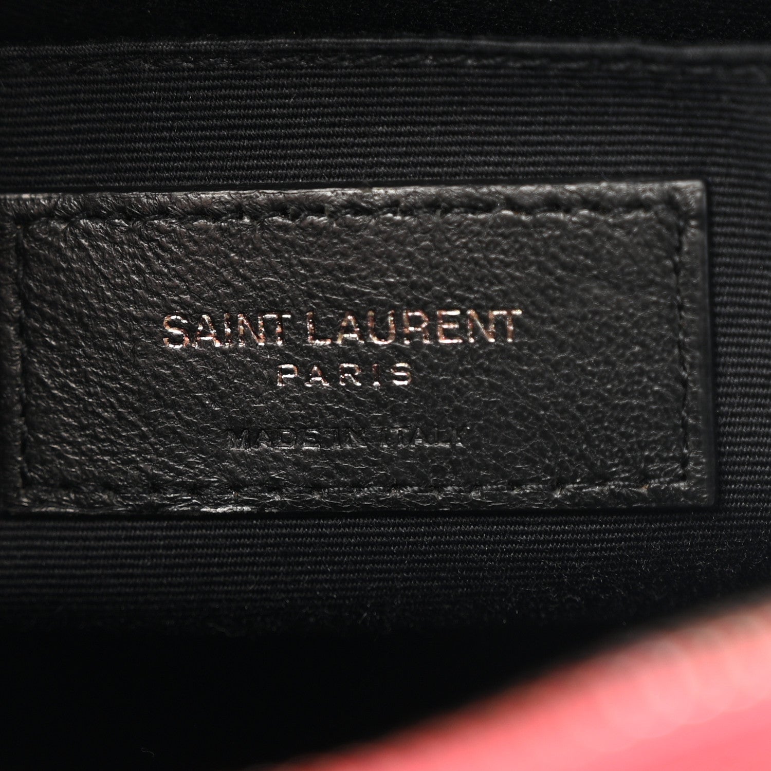 Saint Laurent Calfskin Matelasse Monogram Lou Camera Bag Red 7 of 17