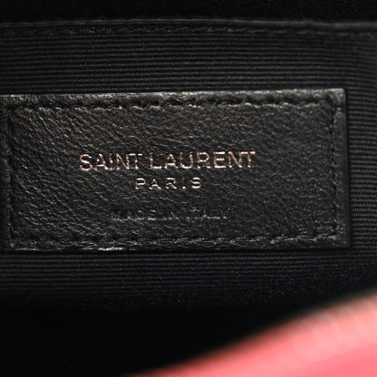 Saint Laurent Calfskin Matelasse Monogram Lou Camera Bag Red 7 of 17