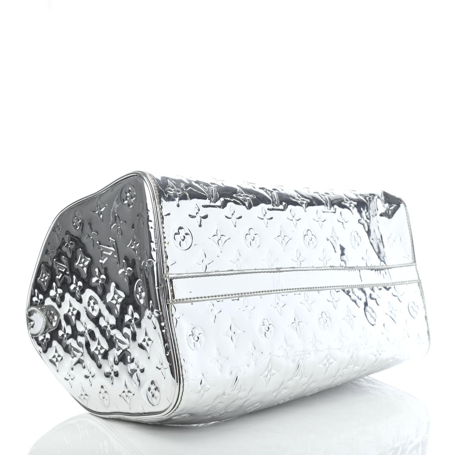 Louis Vuitton Monogram Miroir Speedy 35 Silver 4 of 11