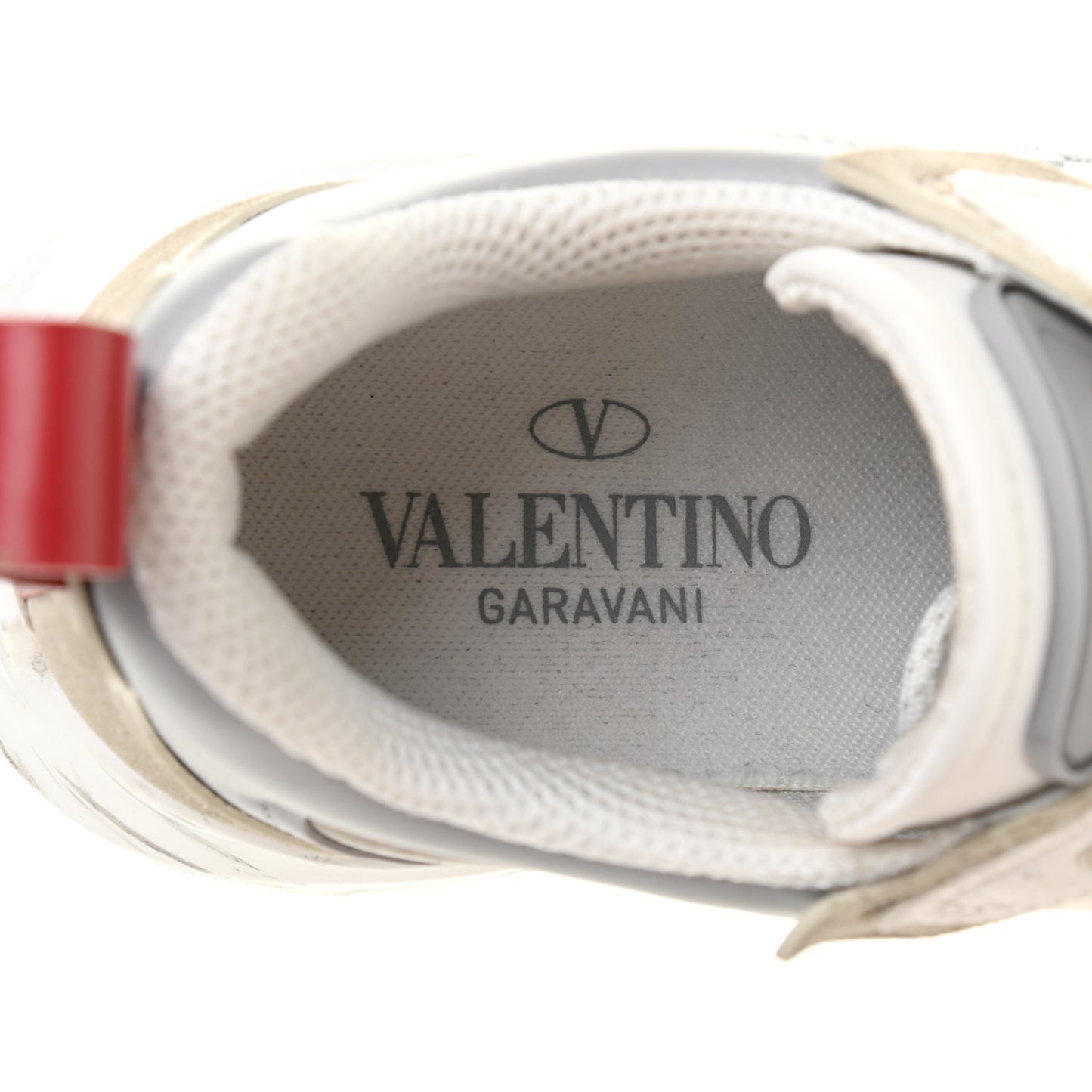 Calfskin Split Shegoes Sneakers 36.5 Ghiaccio White