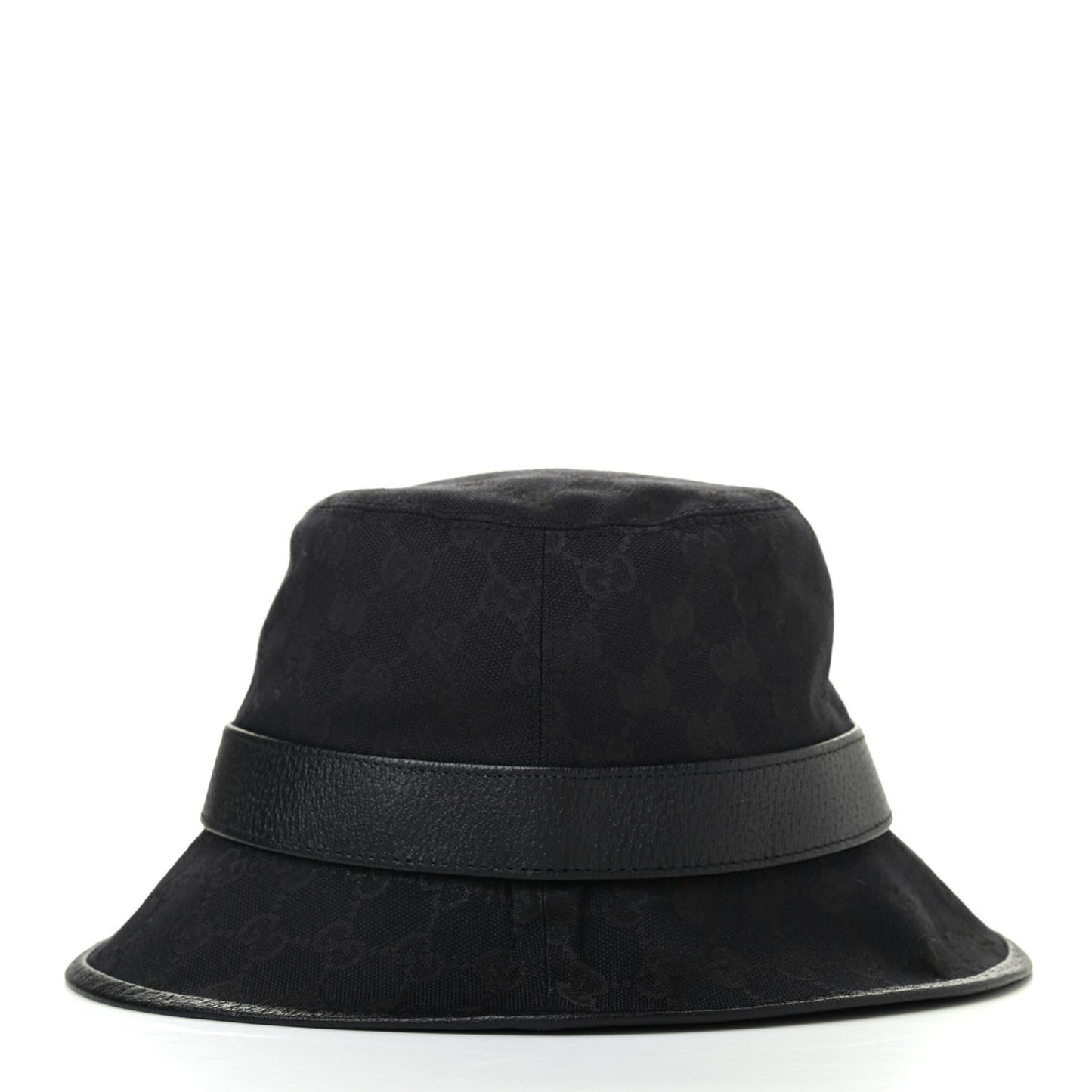 Monogram Textured Dollar Calfskin GG Jago Bucket Hat L Black