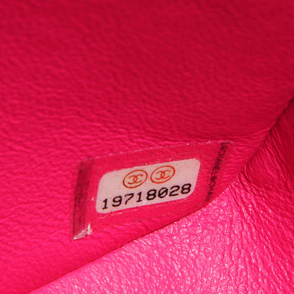 Chanel Lambskin Quilted Mini Rectangular Flap Dark Pink 9 of 9