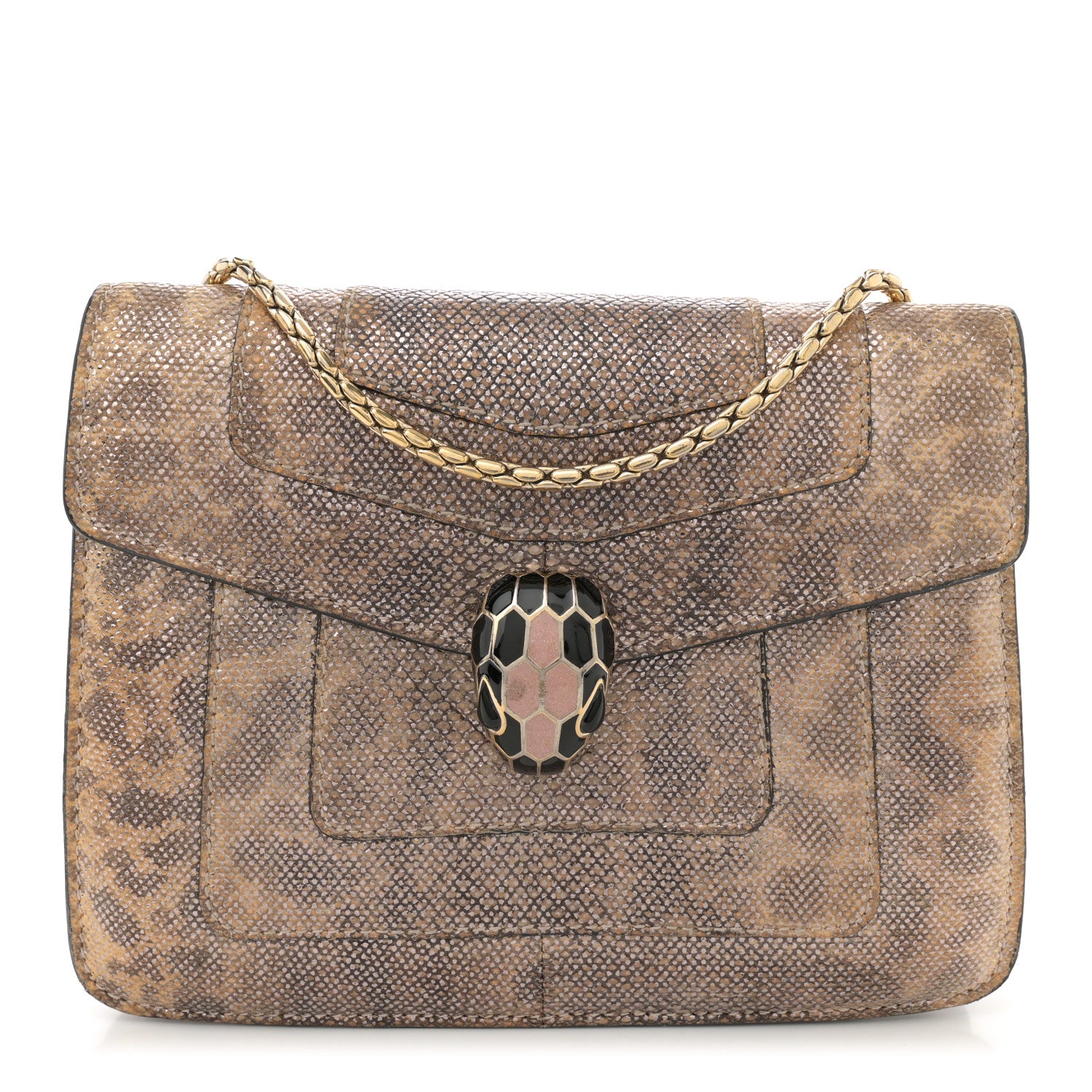 Bulgari Karung Serpenti Forever Crossbody White Agate 1 of 10