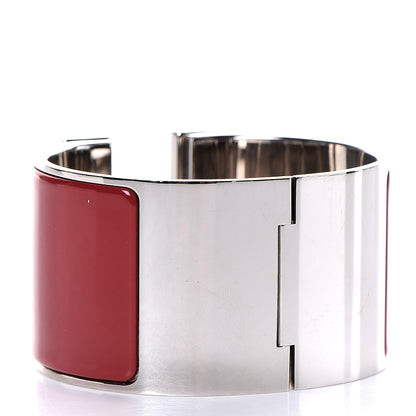 Hermes Enamel Extra Wide Clic Clac H Bracelet PM Red 3 of 5