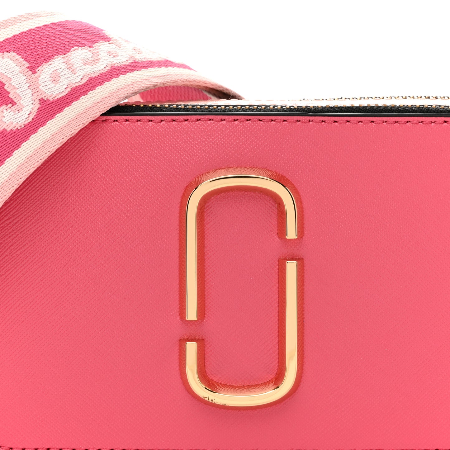 Saffiano Small Snapshot Camera Bag Pink Multicolor