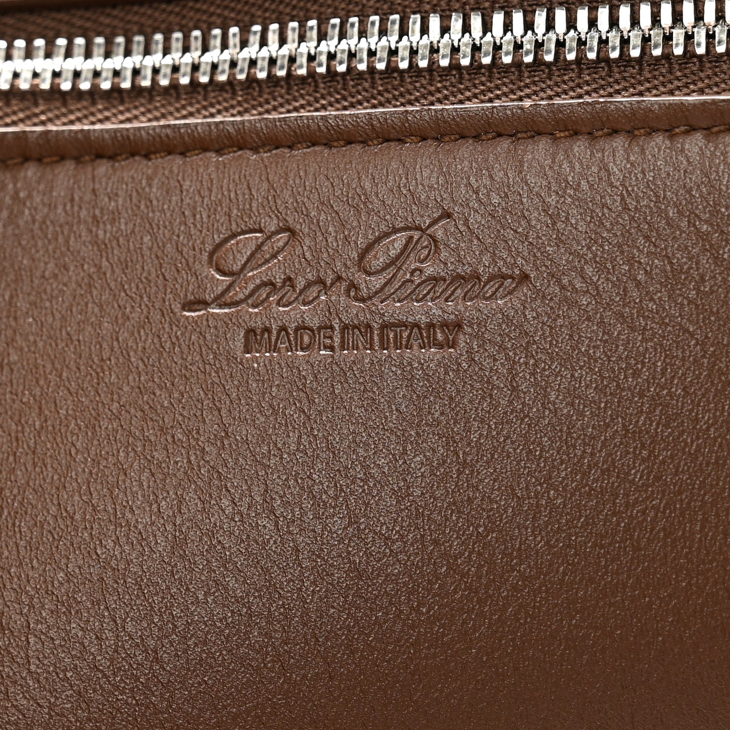 Smooth Calfskin Large Sesia Brown