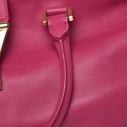 Saint Laurent Calfskin Medium Classic Y Cabas Fuchsia 18 of 19
