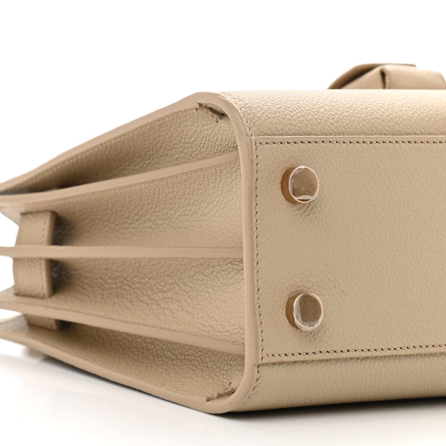 Saint Laurent Grained Calfskin Nano Sac de Jour Dark Beige 9 of 10
