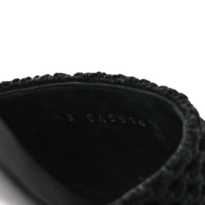 Chanel Crochet CC Mules Sandals 38.5 Black 10 of 12