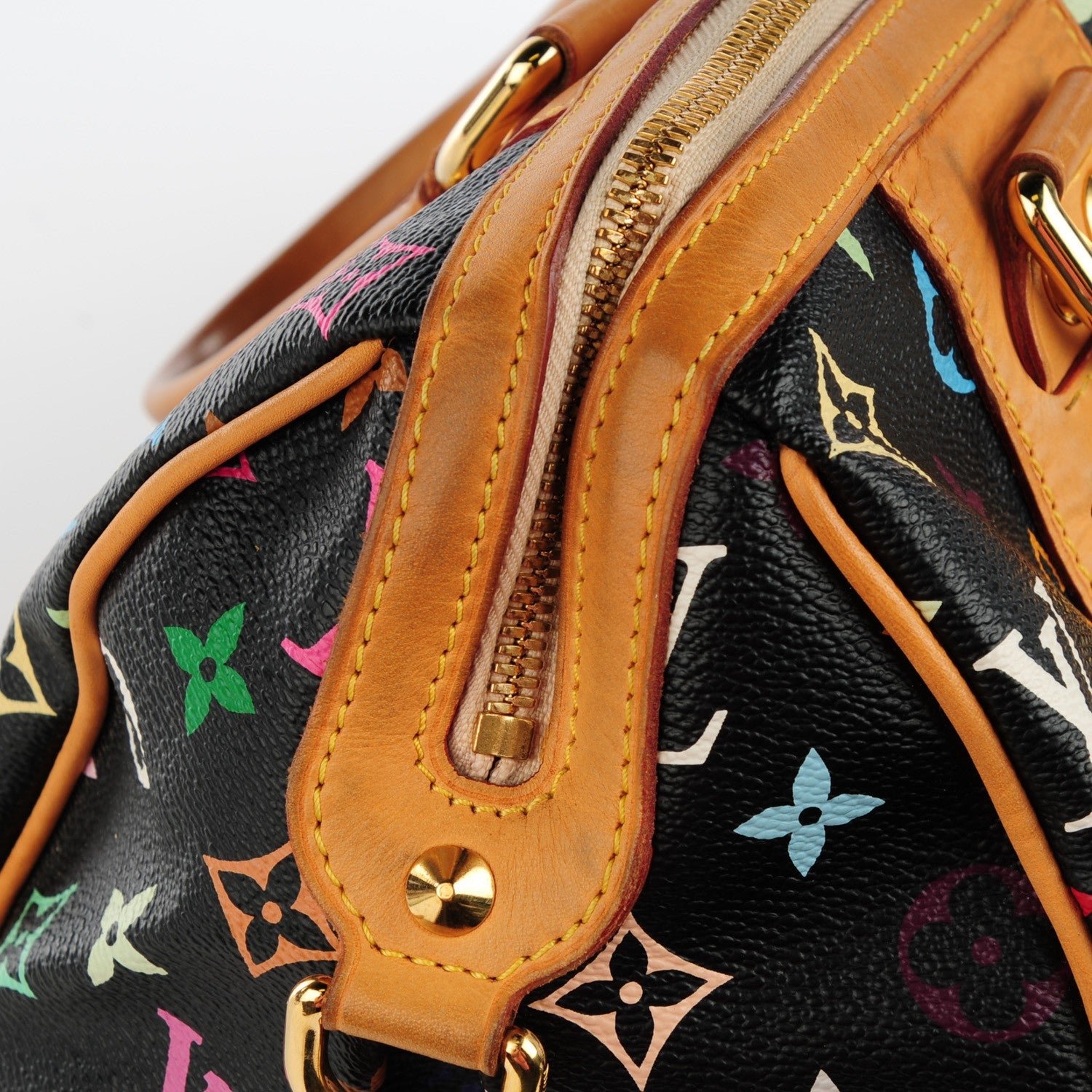 Louis Vuitton Monogram Multicolor Courtney MM Black 10 of 11