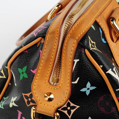 Louis Vuitton Monogram Multicolor Courtney MM Black 10 of 11