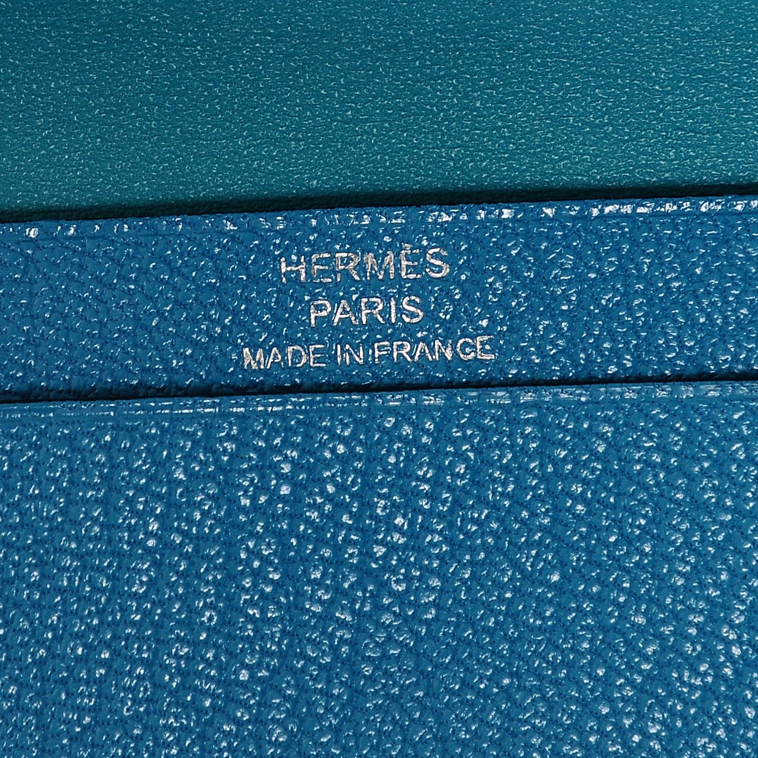 Hermes Chevre Mysore Mini Bearn Wallet Bleu Azteque 6 of 6