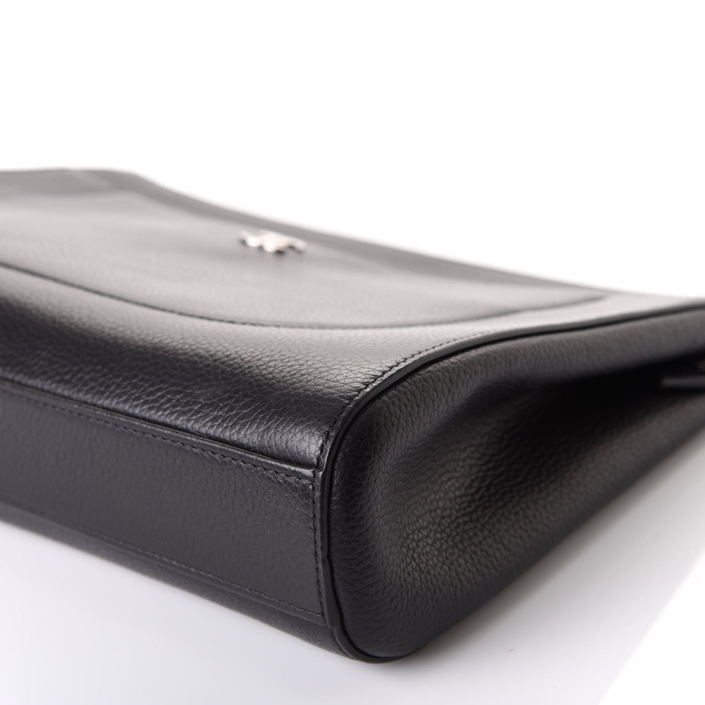 Grained Calfskin Large Neo Executive Cosmetic Case Black