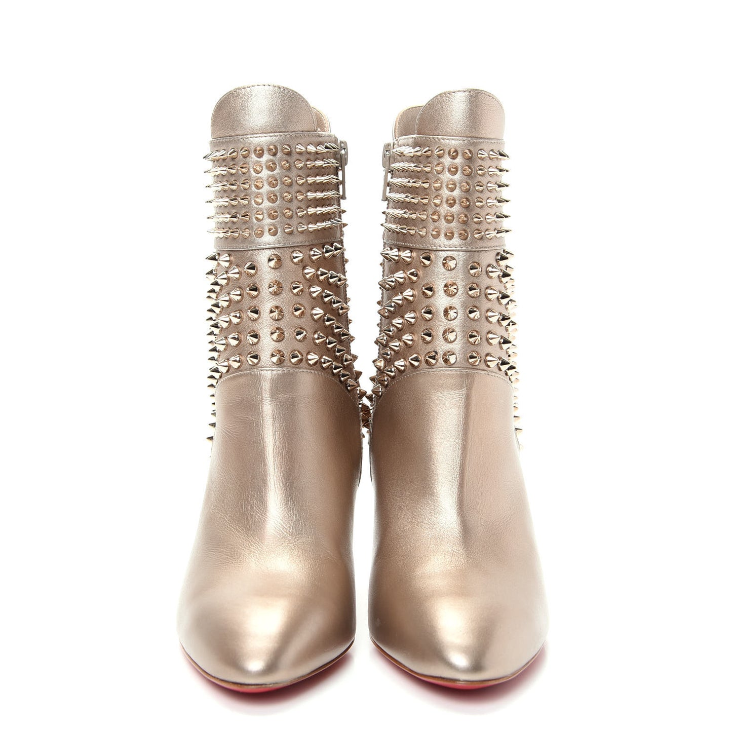 Calfskin Hongroise 85 Ankle Boots 37 Colombe
