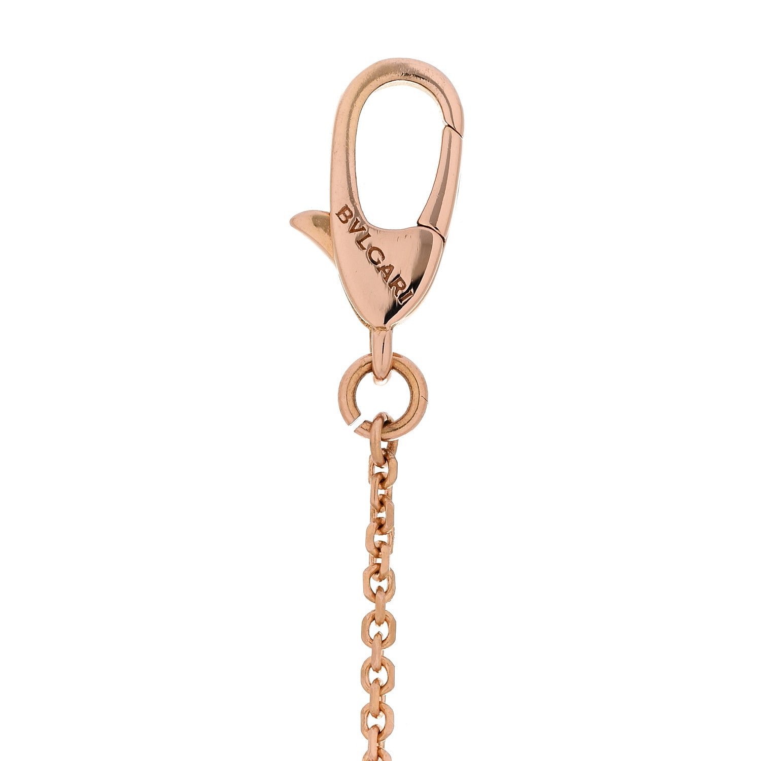 Bulgari 18K Rose Gold Diamond Mother of Pearl Small Divas' Dream Pendant Necklace 5 of 6