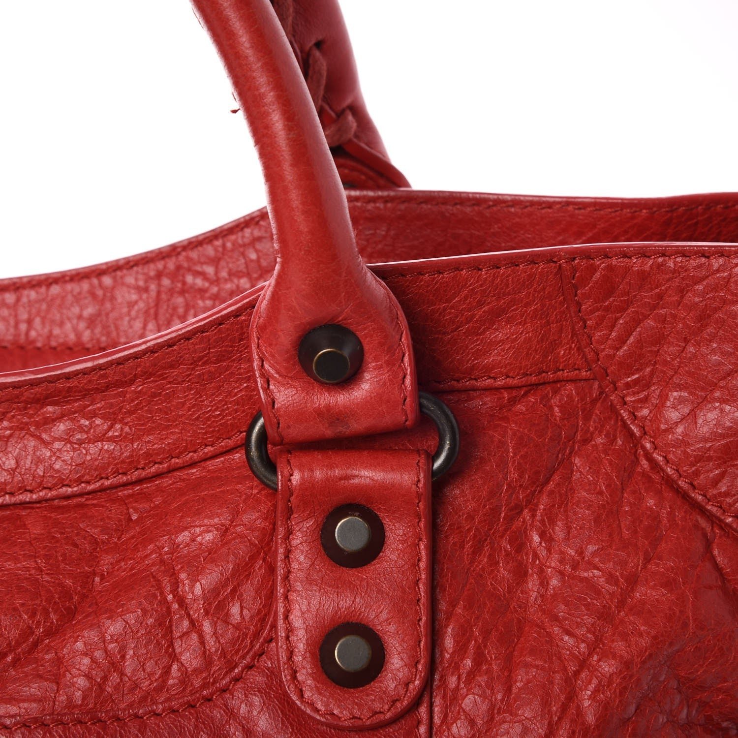 Balenciaga Agneau Classic Hardware City Rouge Coquelicot 10 of 16