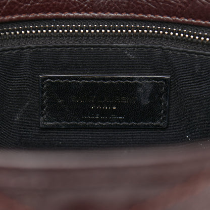 Saint Laurent Crinkled Calfskin Matelasse Monogram Large Niki Chain Satchel Tulip 7 of 14