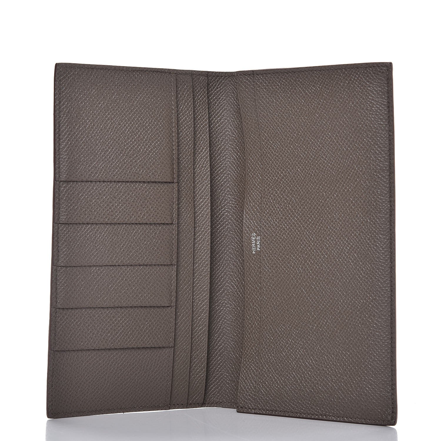 Hermes Epsom MC2 Fleming Checkbook Holder Wallet Etain 5 of 8