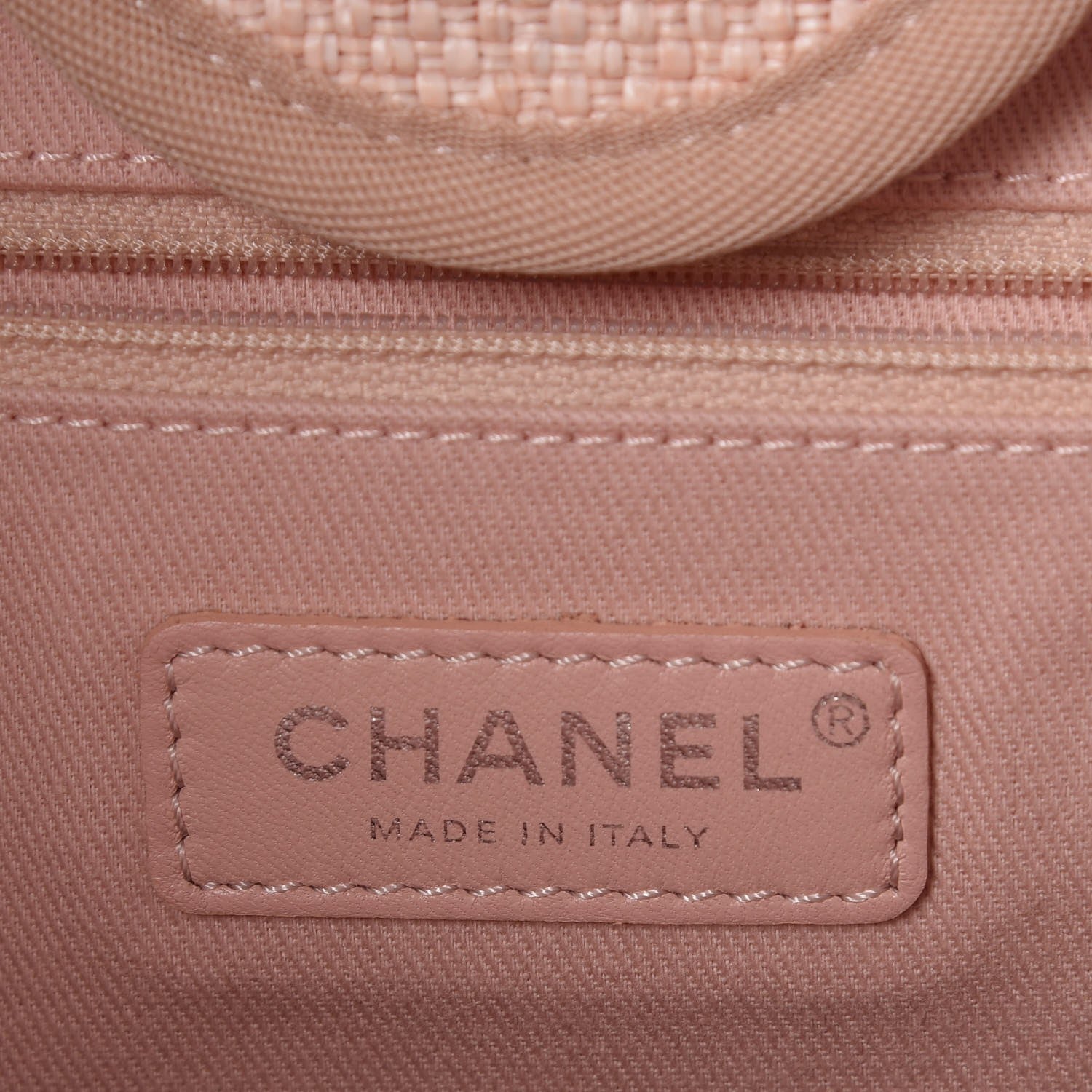 Chanel Canvas Large Deauville Tote Pink 7 of 9